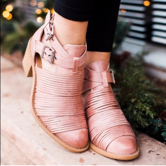 NEW Blush strapped booties ❤️ - Picture 2 of 8