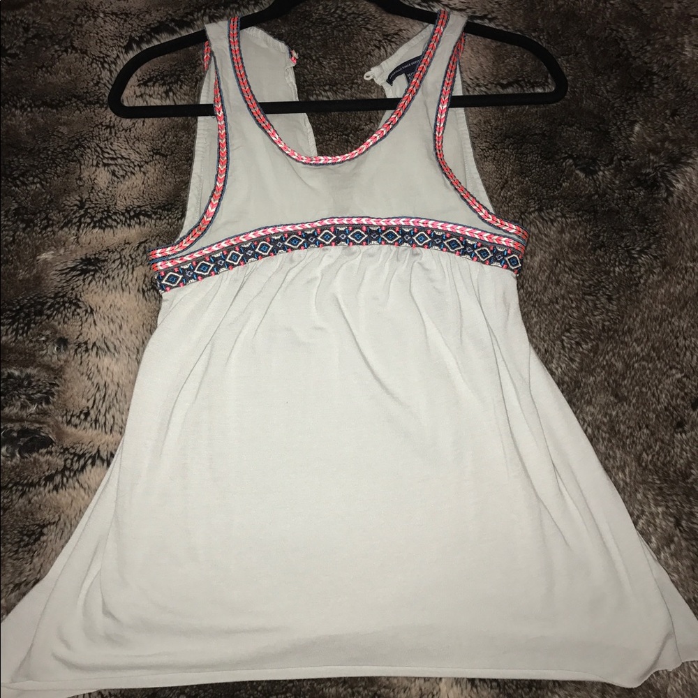 AMERICAN EAGLE LIGHT BLUE TANK