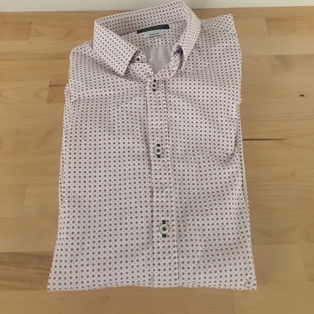 Zara men's slim fit dress shirt size M