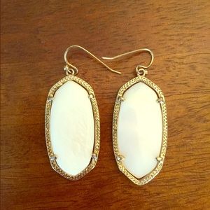 Kendra Scott white earrings