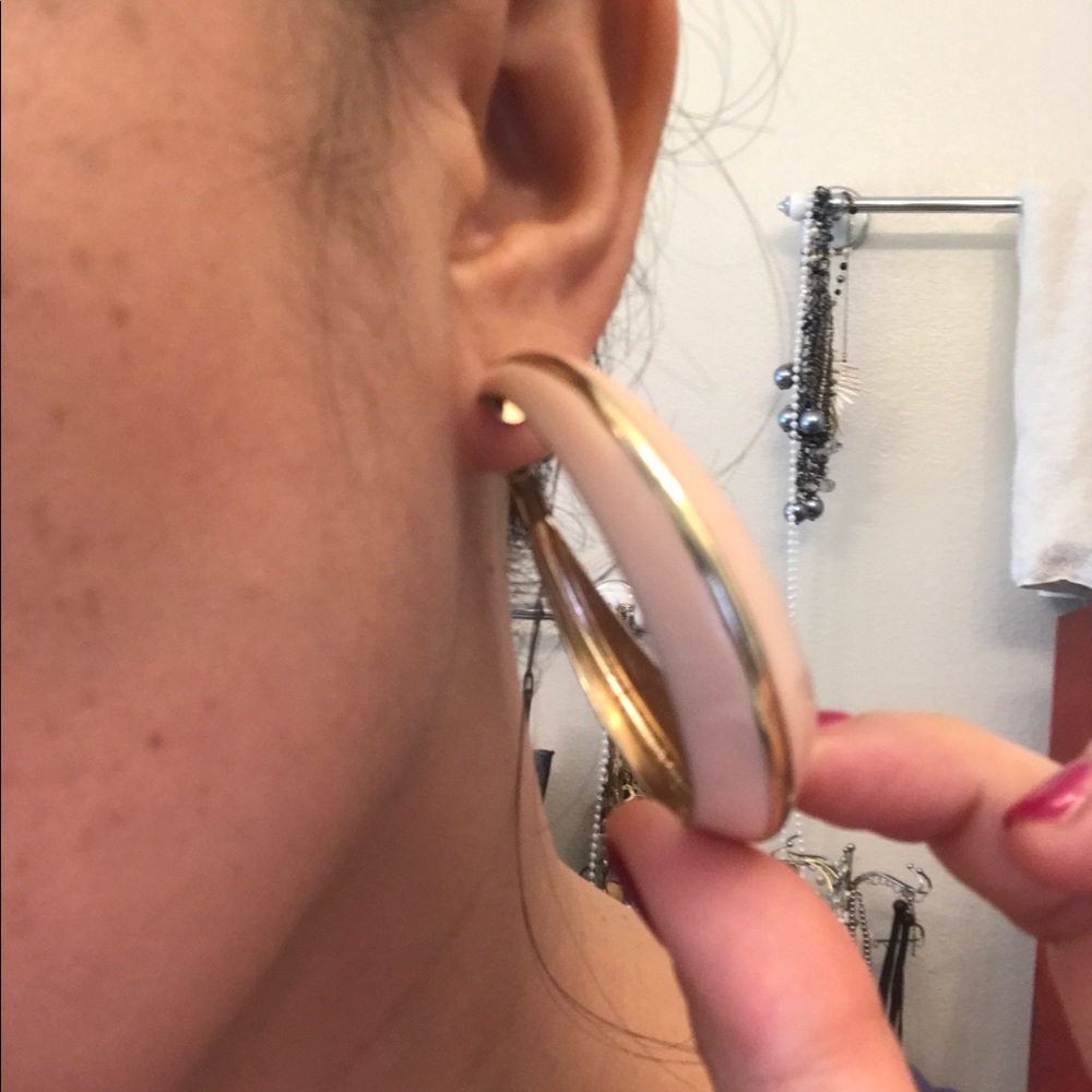 Fun pink hoops!
