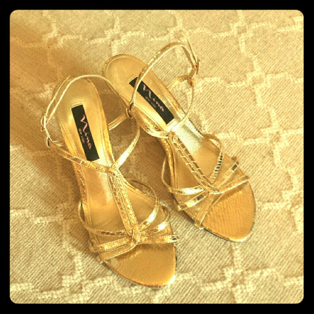Gold heels