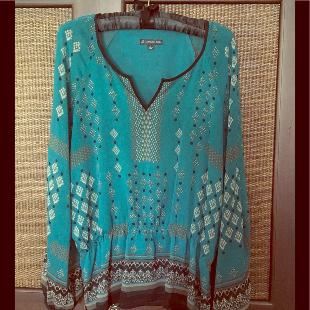 Turquoise blouse
