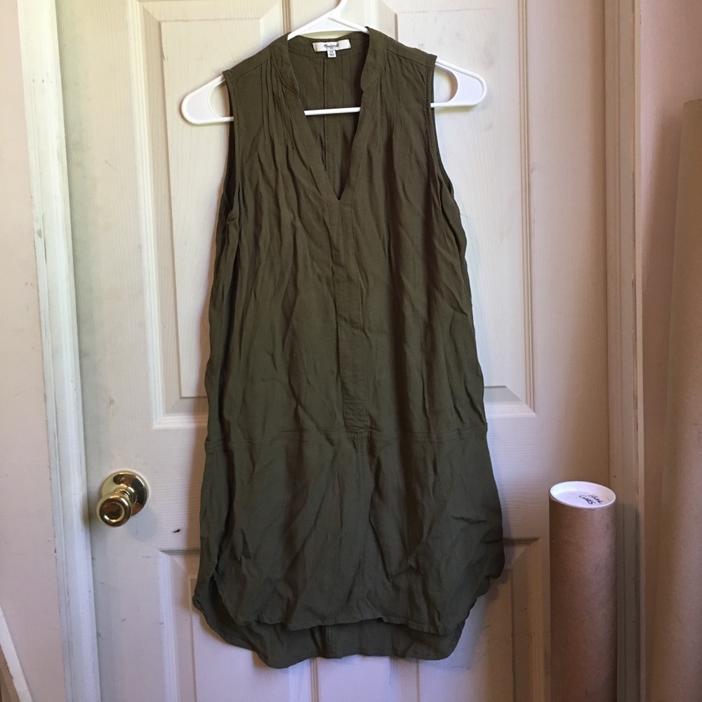 Madewell tunic tank xs green fairsky - Picture 3 of 4