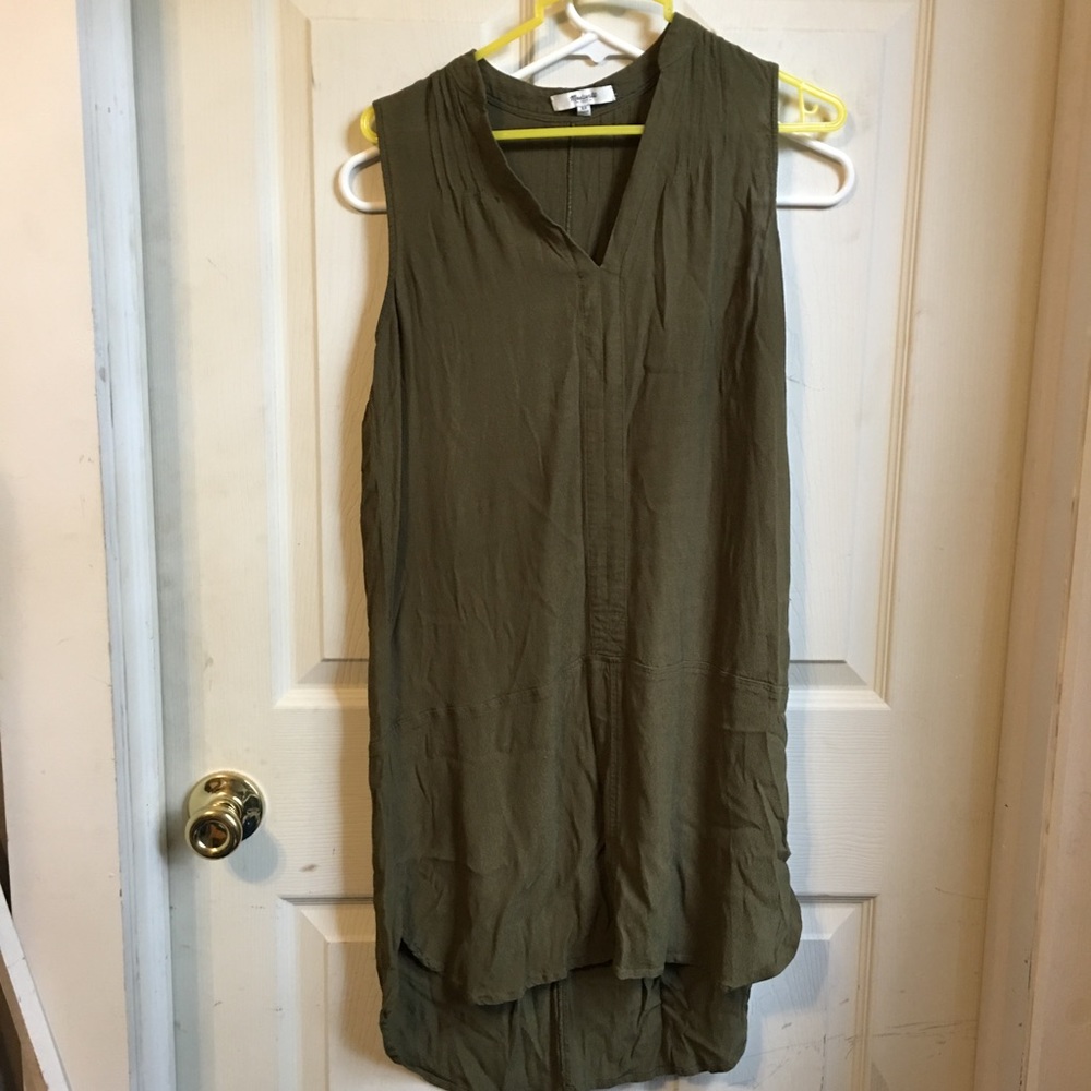 Madewell tunic tank xs green fairsky - Picture 2 of 4