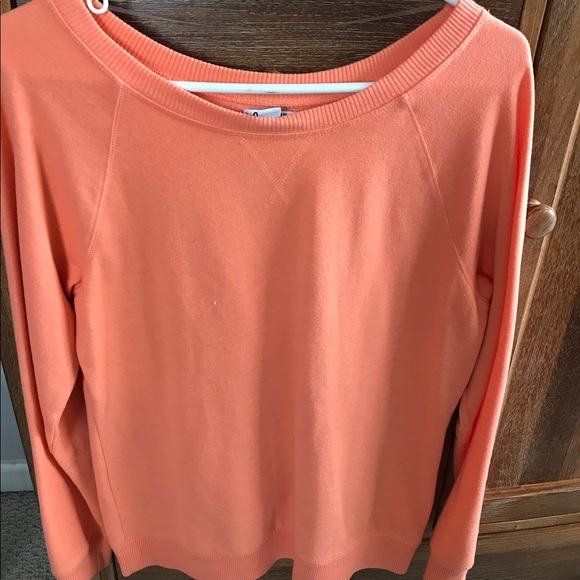 Old Navy Orange Crew Neck Sweatshirt - Picture 1 of 1