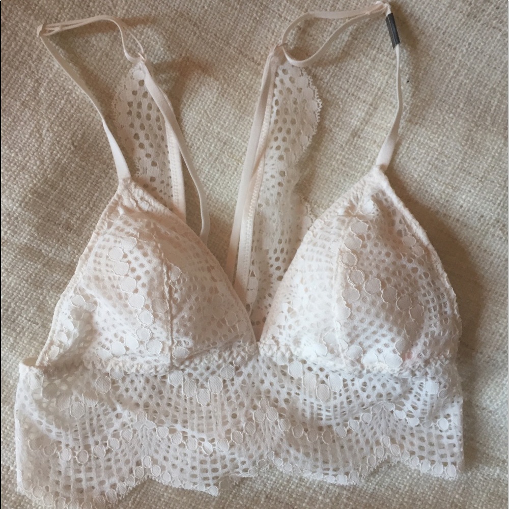 Victoria's Secret white triangle bralette
