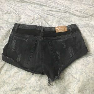 One teaspoon faded black bandit shorts 26 One teaspoon faded black bandit shorts 26