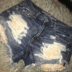 Hi rise American eagle festival shorts size 10