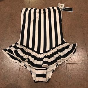 NEW WITH TAGS striped one piece swimsuit