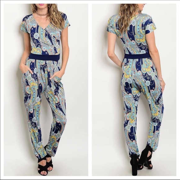 October Love Pants - Navy jumpsuit