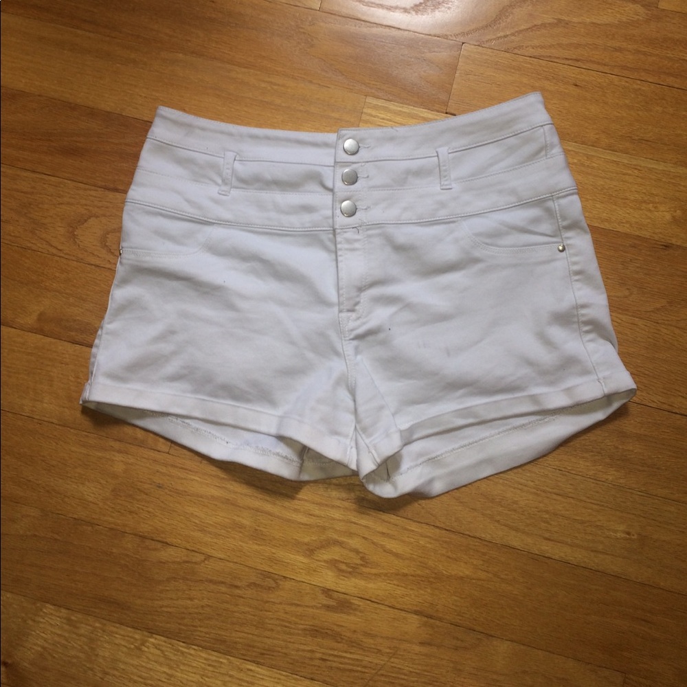 Charlotte Russe high waisted white shorts (size 12
