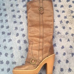 Marc jacobs knee high heeled boots