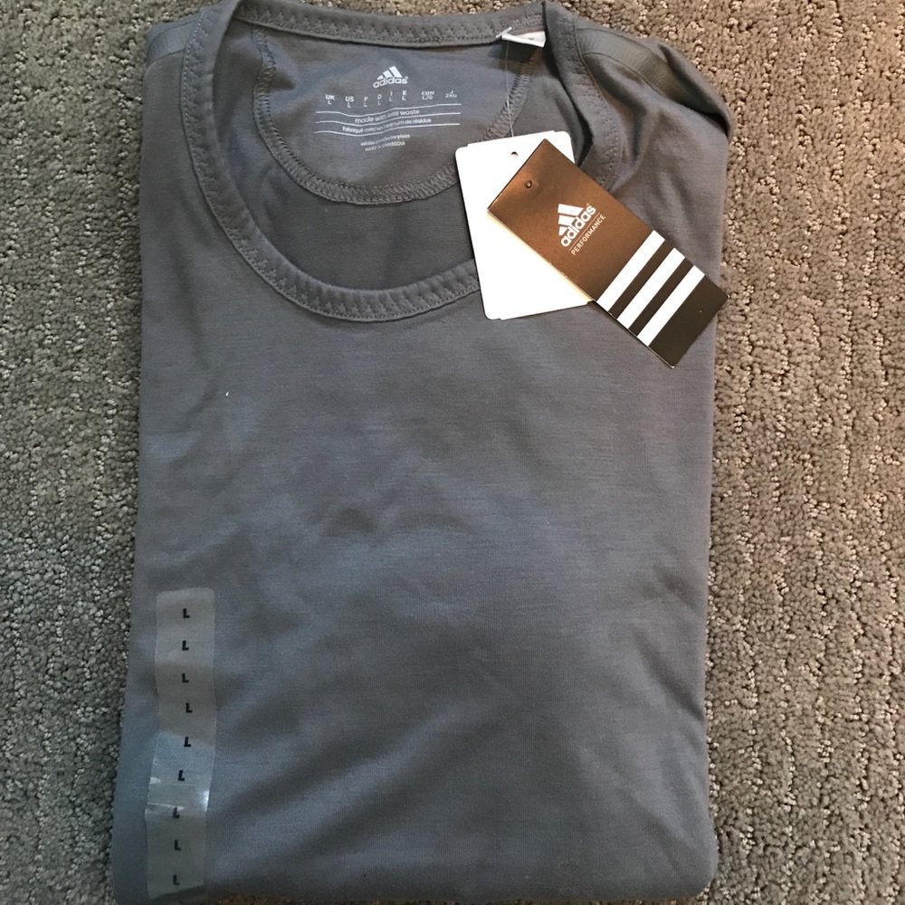 NWT Grey Adidas Performance T Shirt
