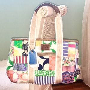Coach multicolor shoulder bag/tote