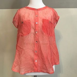 Free people coral Blouse