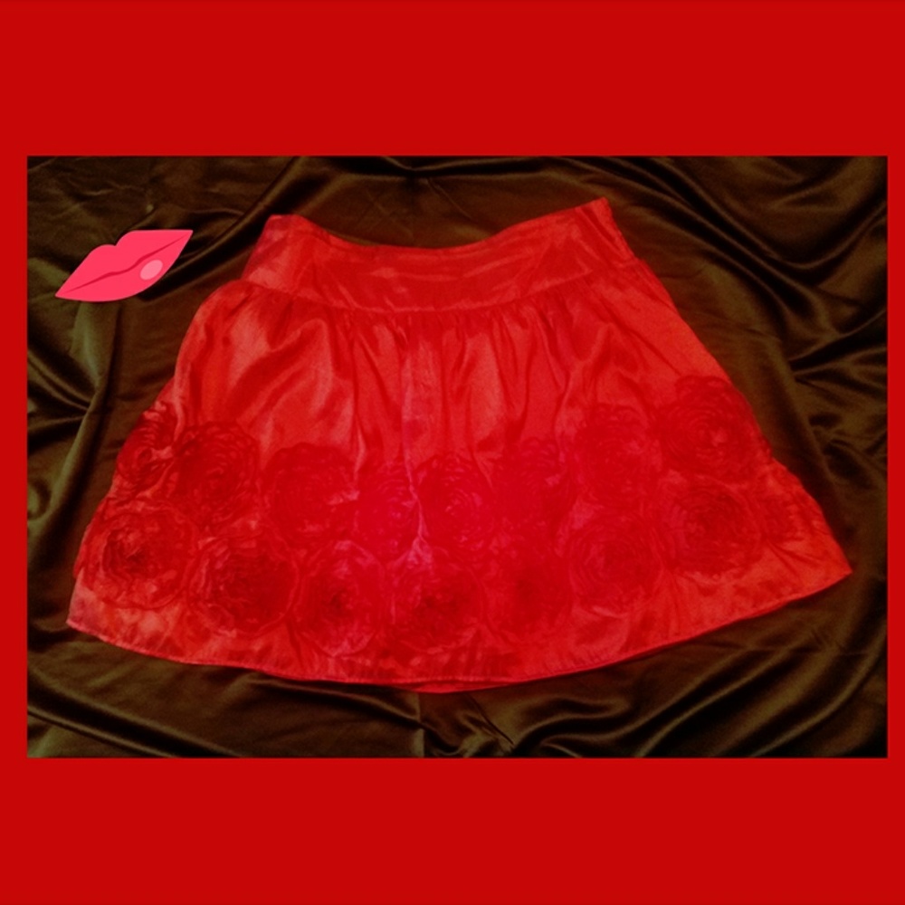 Red Rose Party Skirt