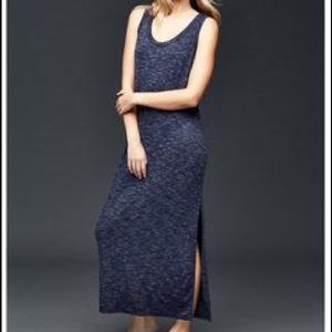 GAP maxi dress, racerback, slit sides