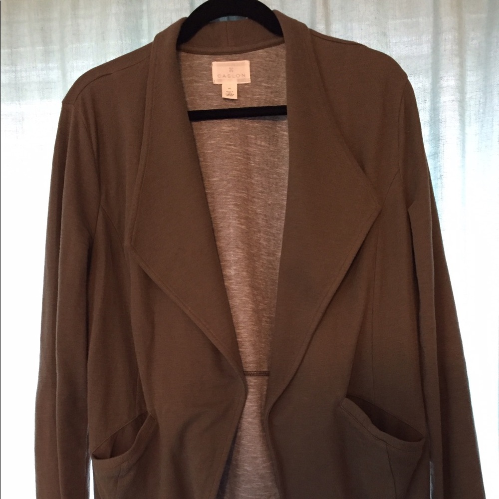 Caslon Knit Open Front Blazer, XL