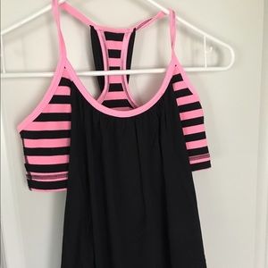 Lululemon Pink& Black Tank