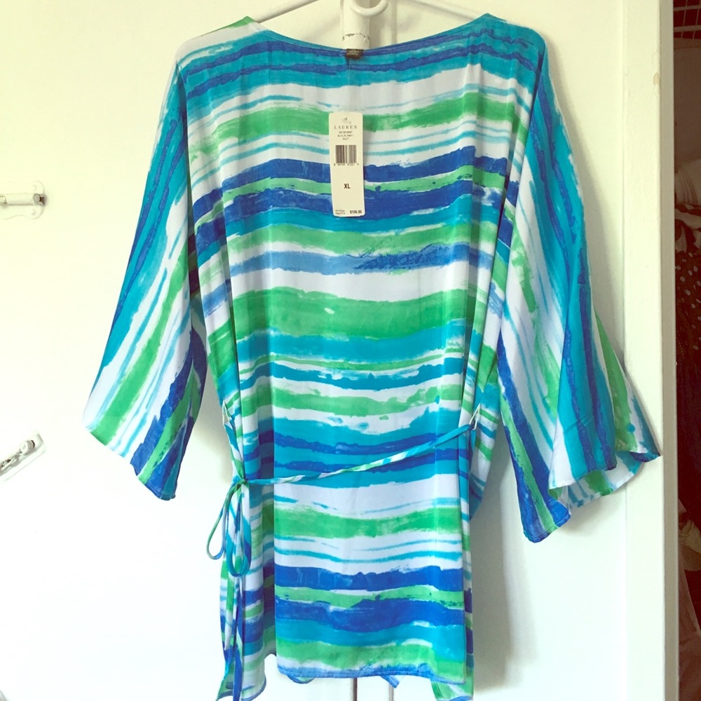 Ralph Lauren Flowy top - Coverup NWT