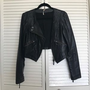 Free People Leather Jacket