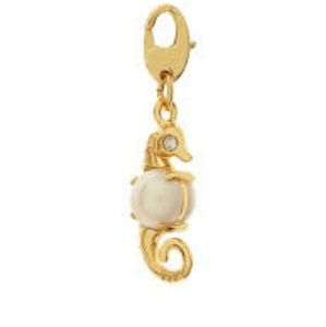 Kate Spade how charming seahorse pearl charm