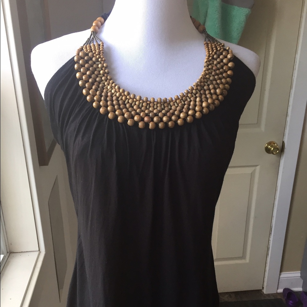 Black halter top