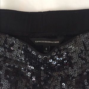 Black Sequin Leggings