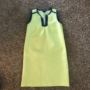 JCrew neon shift dress