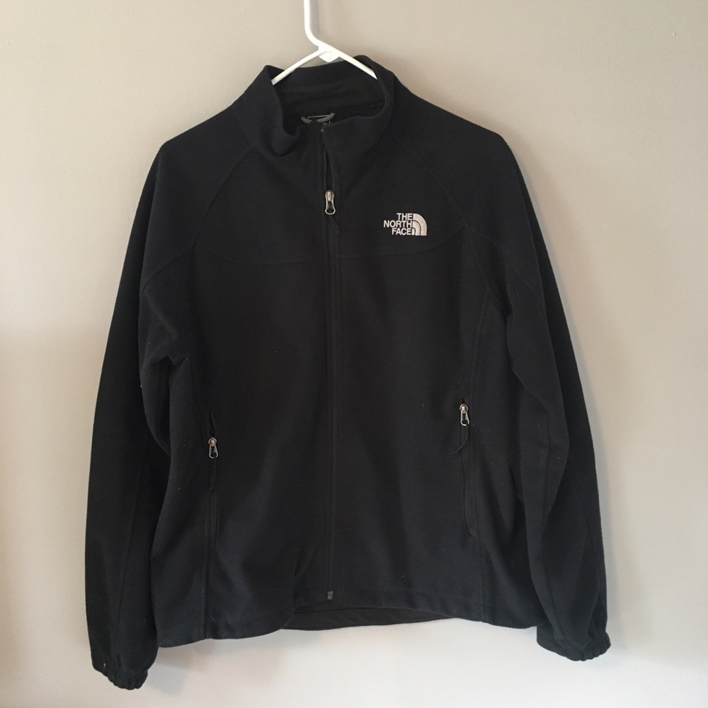 North Face black Windwall fleece jacket