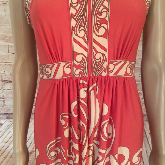 • BCBGMAXAZRIA • Scroll Print Dress Size X Small - Picture 3 of 8