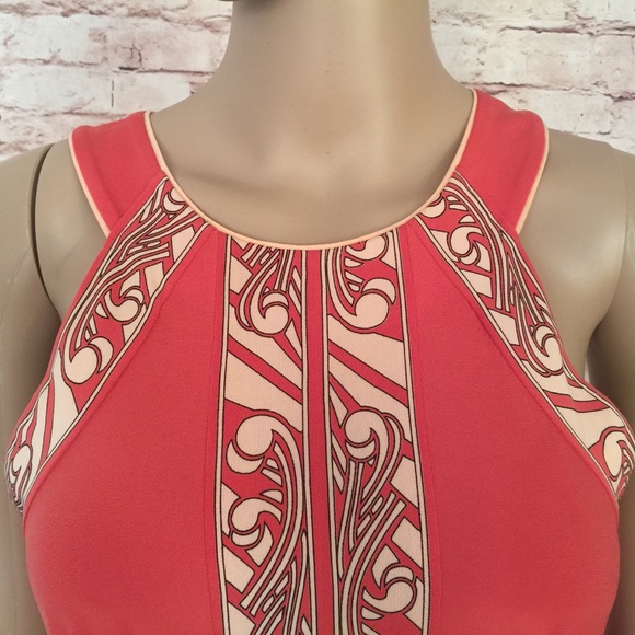 • BCBGMAXAZRIA • Scroll Print Dress Size X Small - Picture 4 of 8