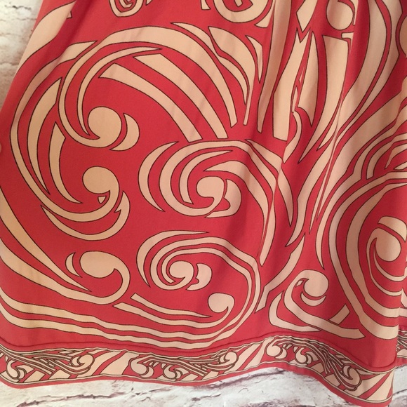 • BCBGMAXAZRIA • Scroll Print Dress Size X Small - Picture 5 of 8