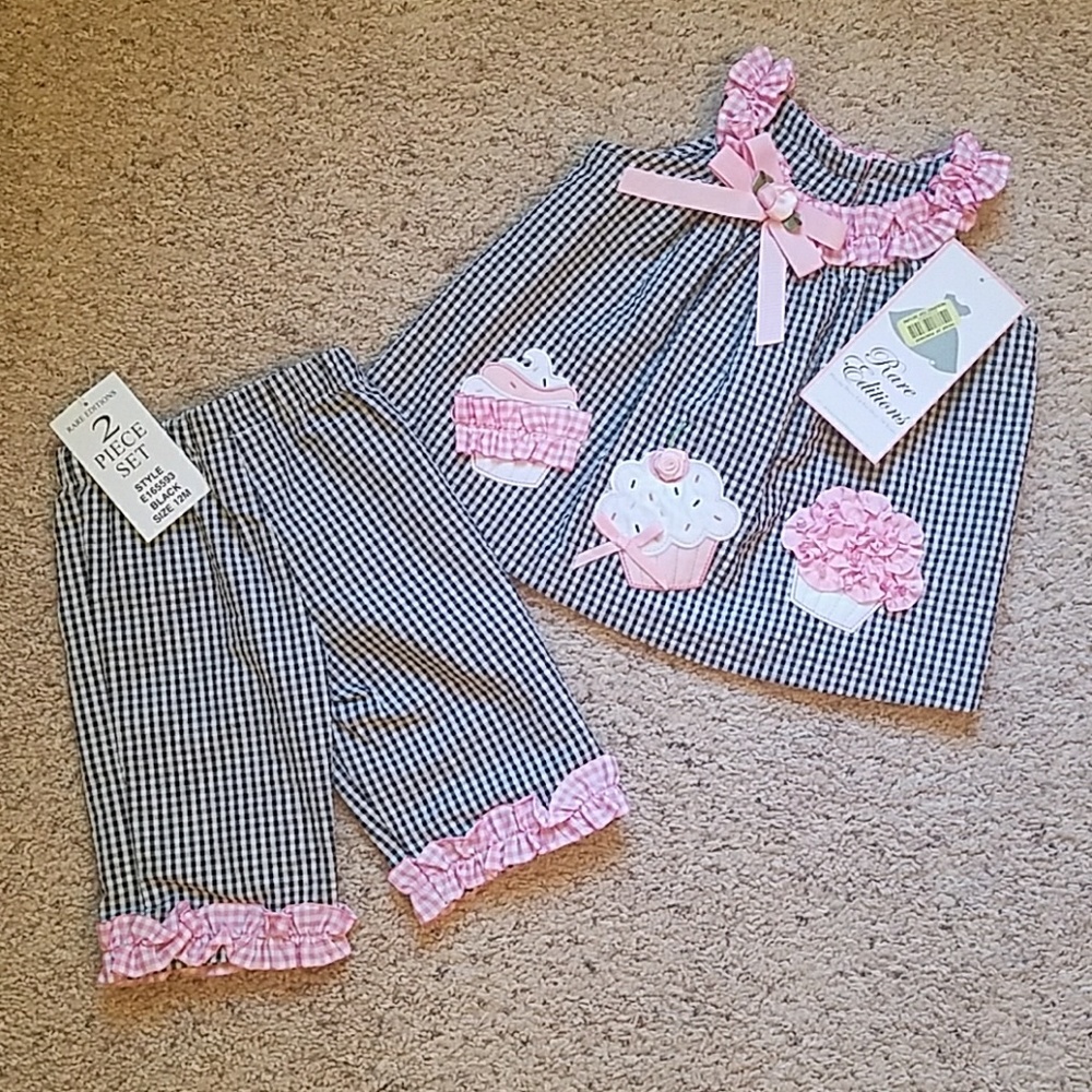 NWT Girls 2pc Pant and Top set