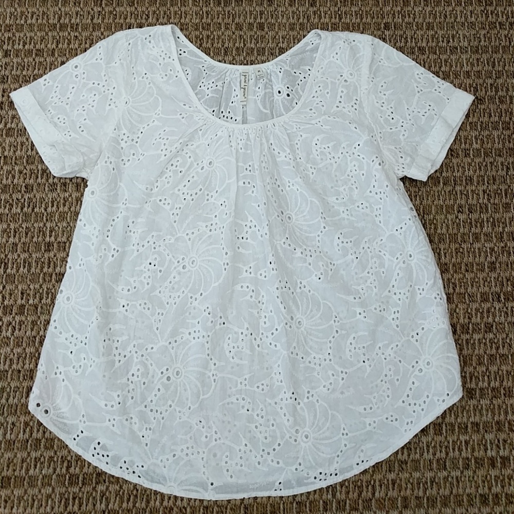 Eyelet blouse