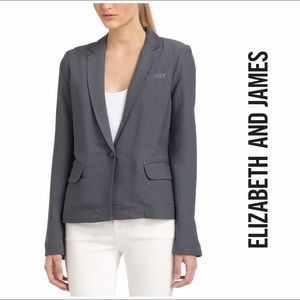 Casual Textured Woven Jacket w/ Tonal Trim