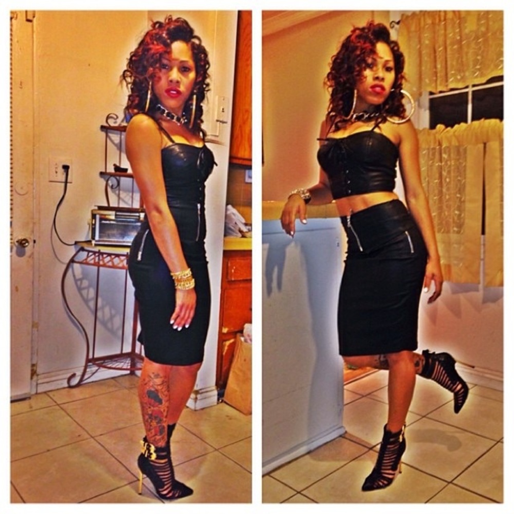 The black scrappy heels