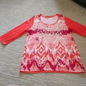 Thomas and Olivia 3/4 sleeve blouse