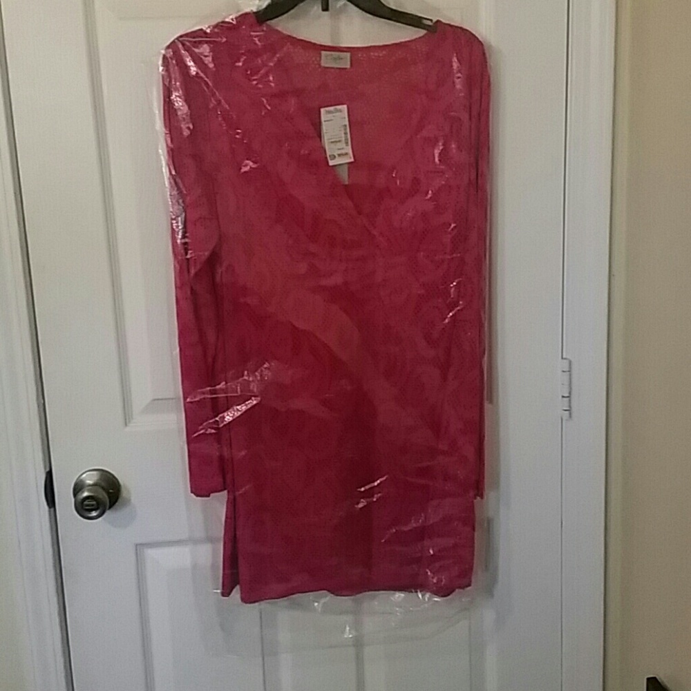 Magenta Beach Coverup
