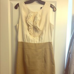 Limited white & tan Interview Dress 8