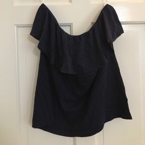 Navy Lilly Pulitzer Strapless Top SZ XL