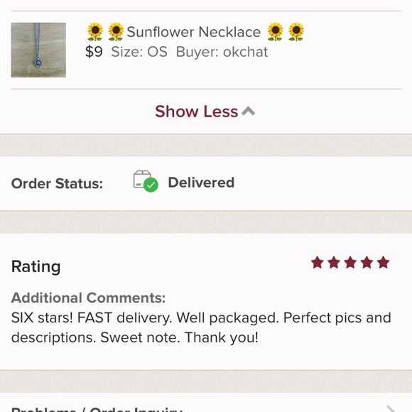 🌻🌻Sunflower Necklace 🌻🌻 - Picture 6 of 6