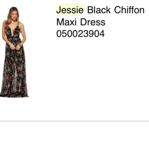 NWT black and floral maxi dress