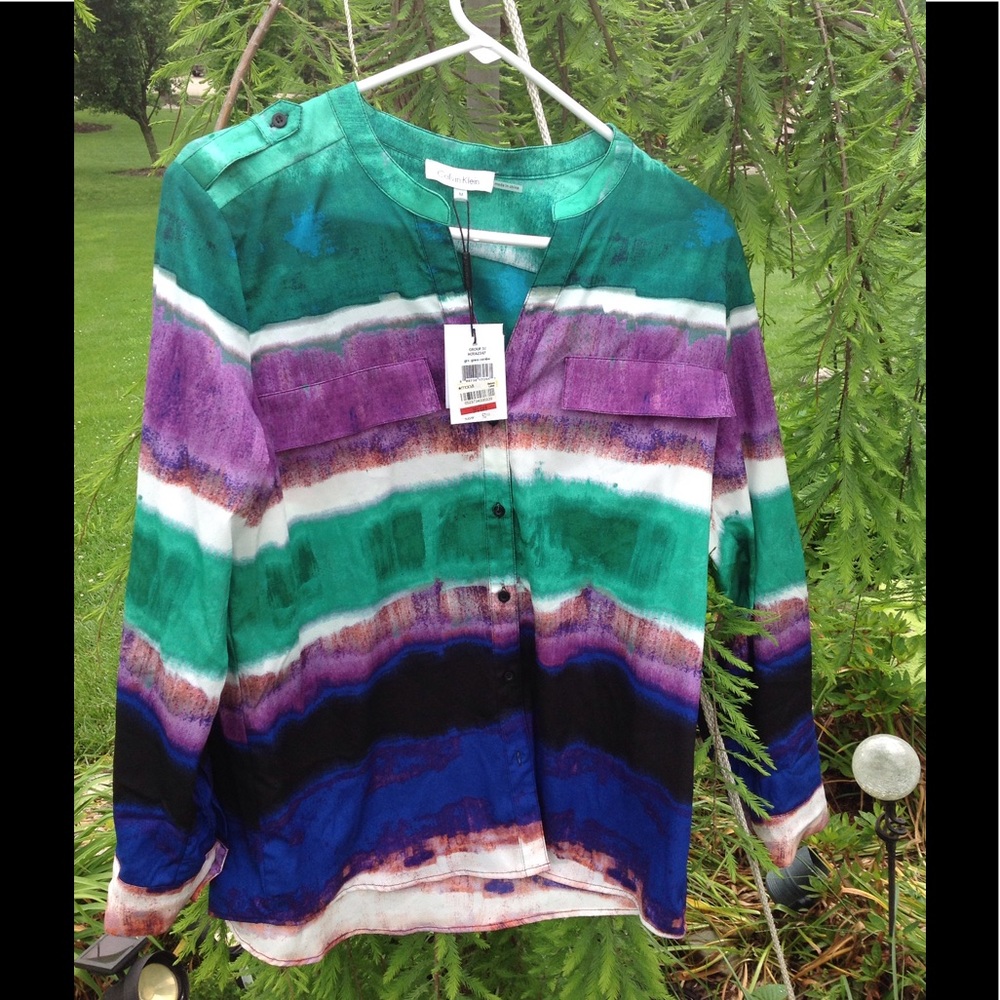 Calvin Klein blouse size medium