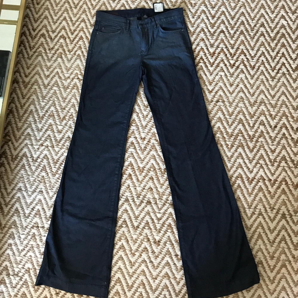Club Monaco Bennet Wide Leg Pant (indigo fade) NEW