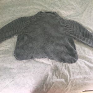 American Apparel Crewneck cropped sweater.