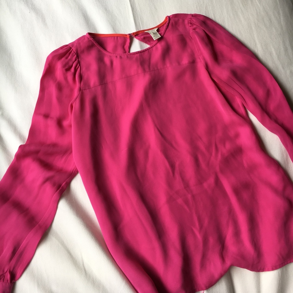 Pink J. Crew Blouse