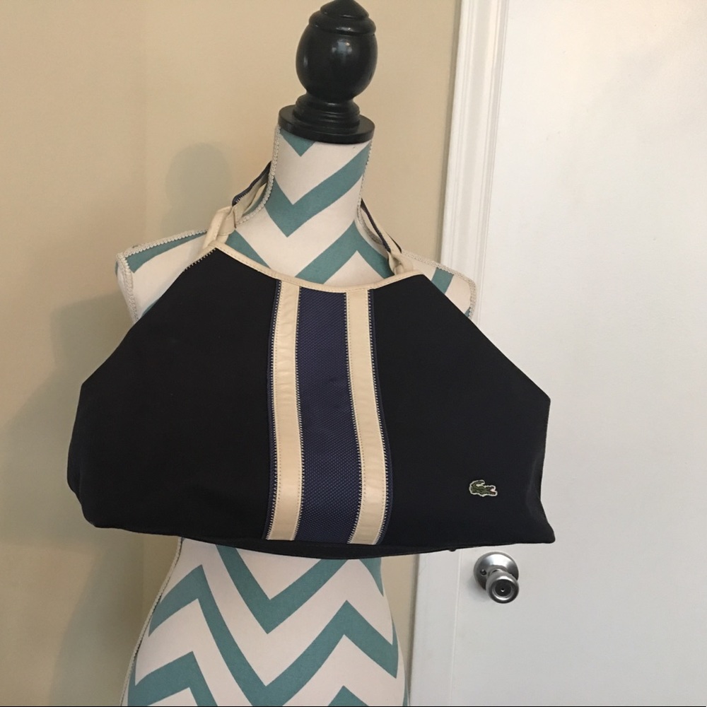 Lacoste navy shoulder bag