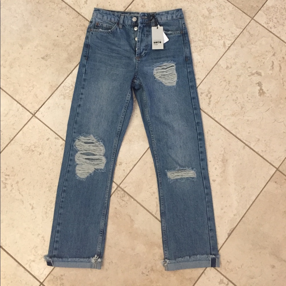 NWT TOPSHOP Straight Leg Jeans